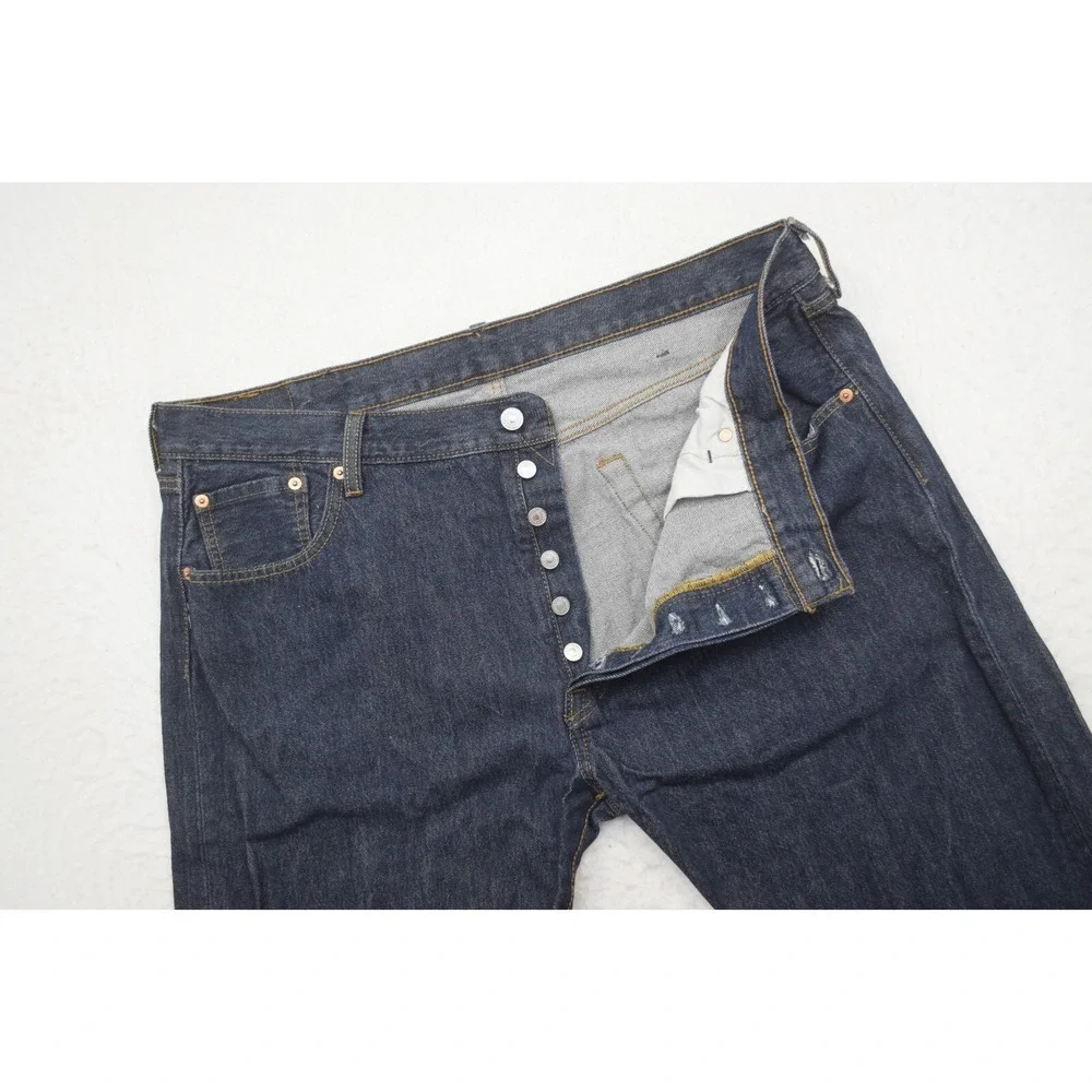 Levi's 501 XX Button Fly Straight Leg Denim Blue Jeans Mens‎ Size 40 x 30